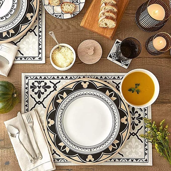 Disney Parks Mickey Mouse Wooden Charger Plate Disney Homestead - Picture 7 of 7